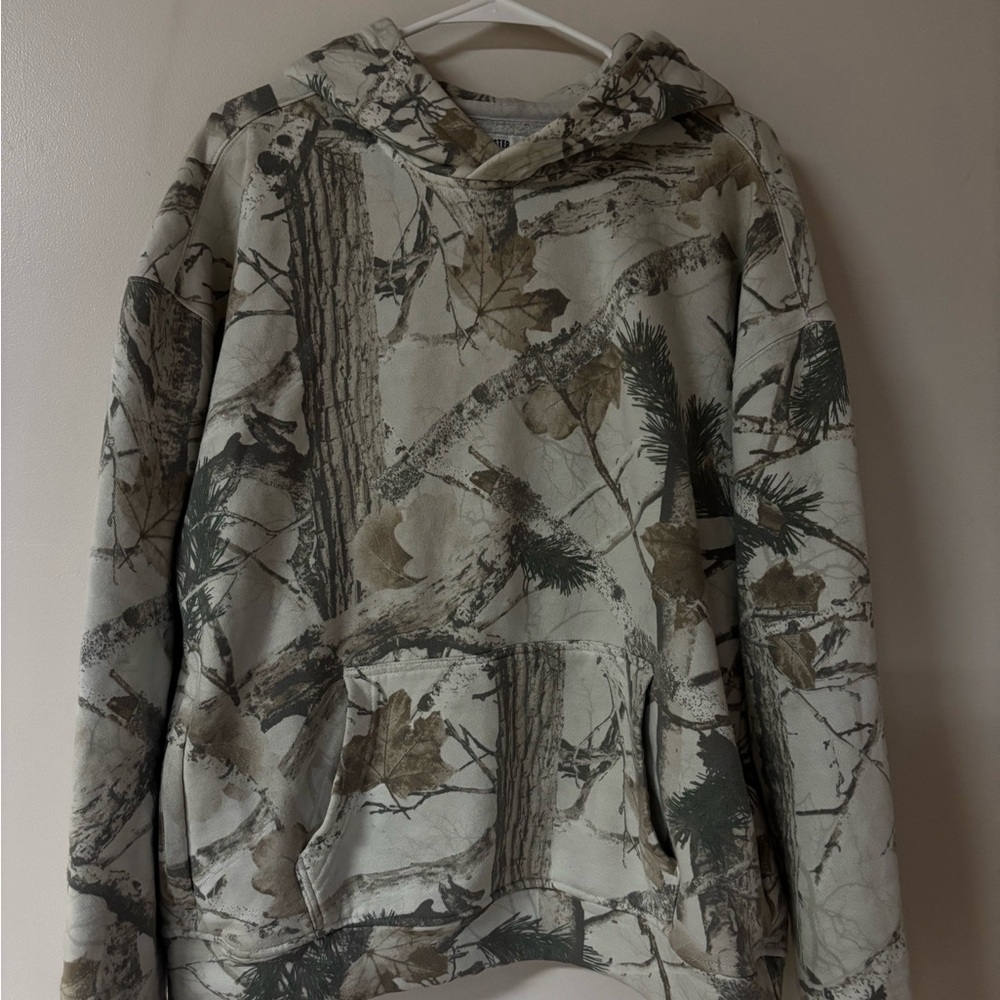 Hollister Neutral Camo Hoodie in Beige, Brown & Gray